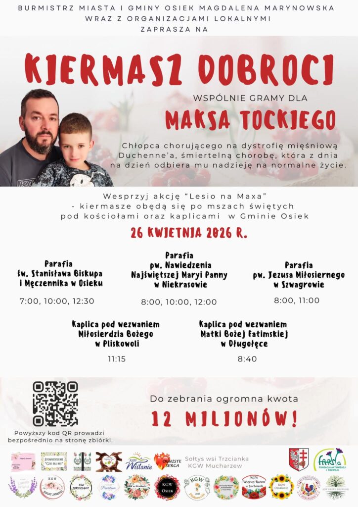 Zebraliśmy 19 380 zł dla Maksa Tockiego — wielkie serca w małej gminie