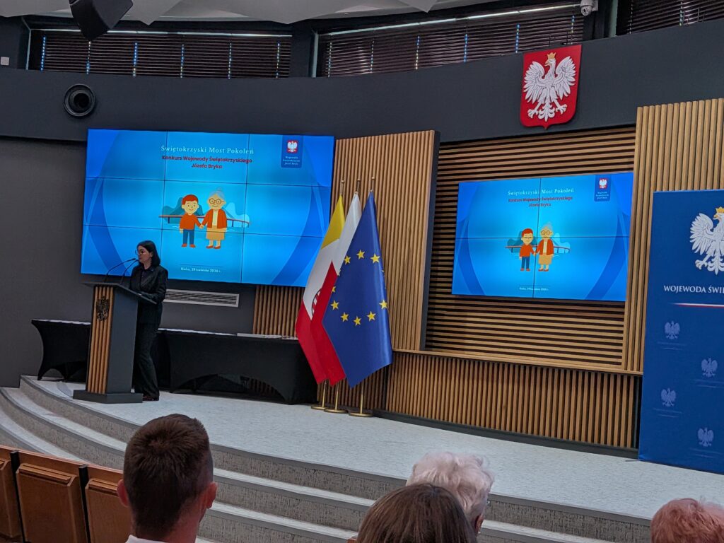 Prezentacja działań Fundacji Wystarczy Chcieć na gali